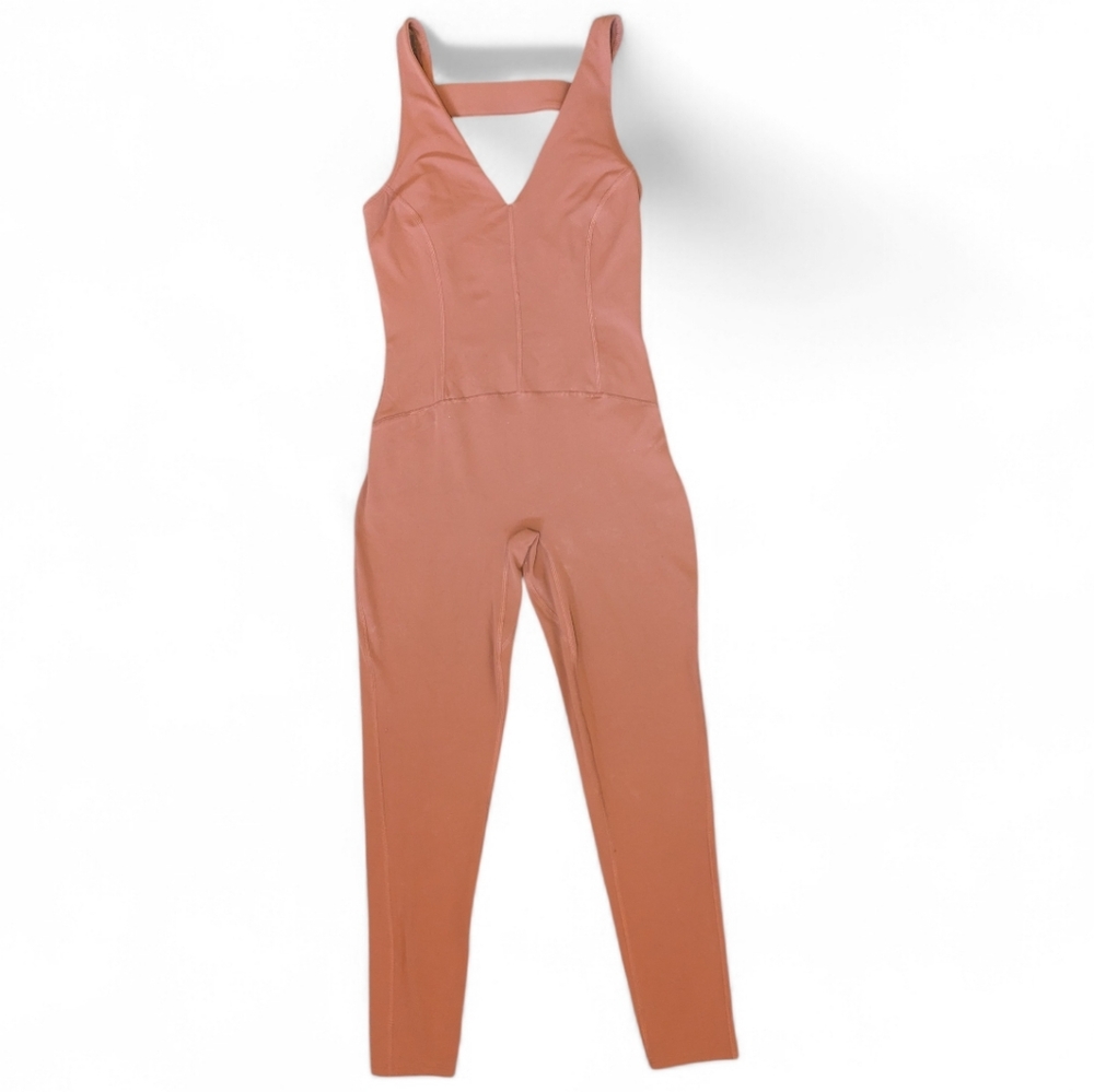 Free People Movement Never Better One Piece Jumpsuit Burnt Orange Size Small